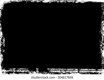 Grunge frame. Vector illustration.