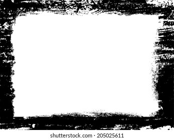 Grunge frame. Vector illustration.