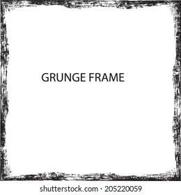 grunge frame. vector illustration.