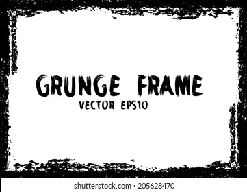 Grunge frame. Vector illustration.