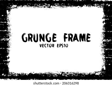 Grunge frame. Vector illustration.