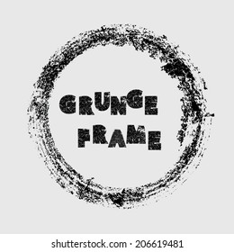 Grunge frame. Vector illustration. 