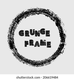 Grunge frame. Vector illustration. 