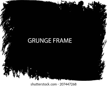 Grunge frame. Vector illustration.