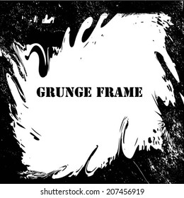 Grunge frame. vector illustration.