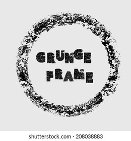 Grunge frame. vector illustration. 