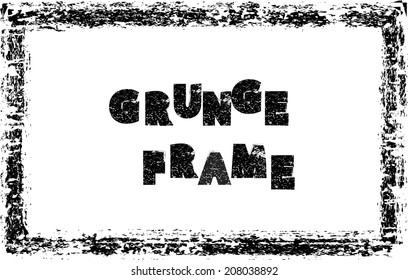 Grunge frame. vector illustration. 