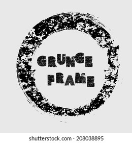 Grunge frame. vector illustration. 