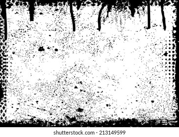 grunge frame. vector illustration. 