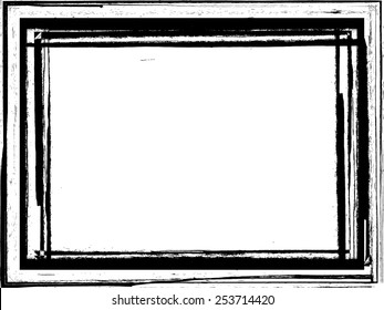 Grunge Frame. Vector Illustration. 