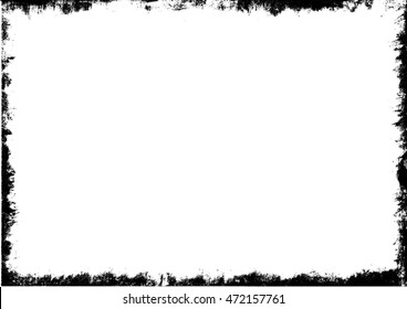 Grunge frame, vector illustration