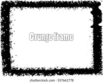 Grunge Frame. Vector Illustration. 