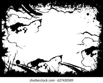 Grunge Frame. Vector Illustration.