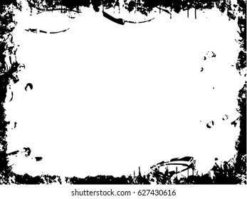 Grunge Frame. Vector Illustration.