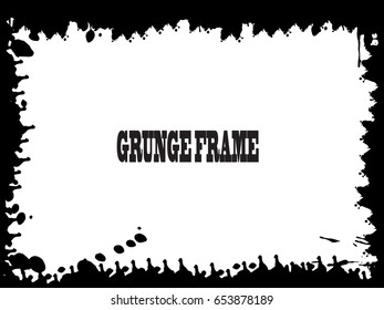 Grunge Frame. Vector Illustration.