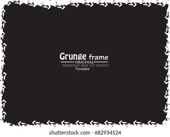 Grunge Frame. Vector Illustration.