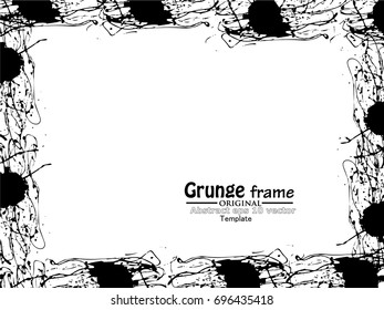 Grunge Frame. Vector Illustration.

