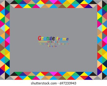 Grunge Frame. Vector Illustration.