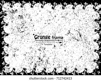 Grunge Frame. Vector Illustration.

