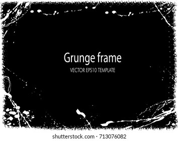 Grunge Frame. Vector Illustration.