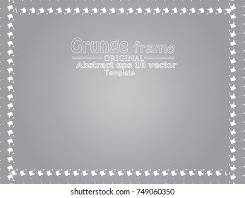 Grunge Frame. Vector Illustration.
