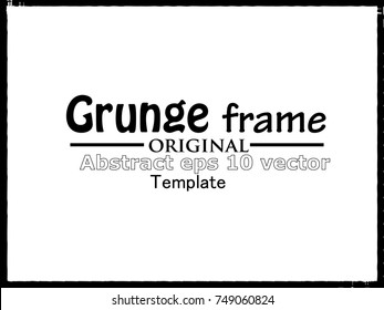 Grunge Frame. Vector Illustration.
