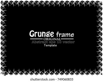 Grunge Frame. Vector Illustration.
