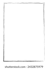 Grunge frame. Vector isolated mockup border templates. Vector black paint. Abstract graphic design. Grunge frame - stock vector 34.