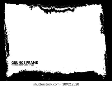 Grunge frame. vector template