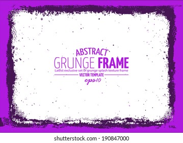 Grunge frame. vector template