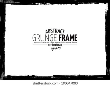 Grunge frame. vector template