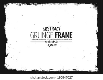 Grunge frame. vector template