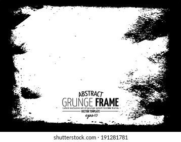 Grunge frame. vector template