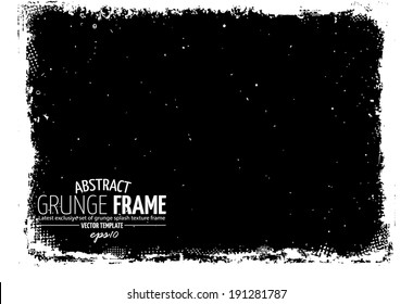 Grunge frame. vector template