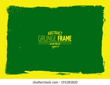 Grunge frame. vector template