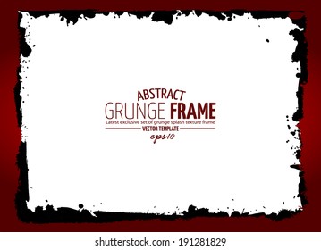 Grunge frame. vector template