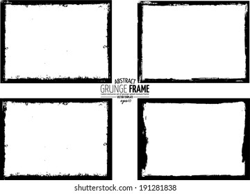 Grunge frame. vector template