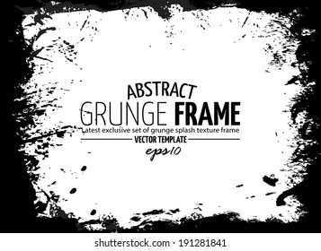 Grunge frame. vector template