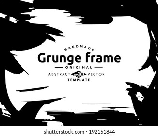 Grunge frame. vector template