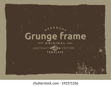 Grunge frame. vector template