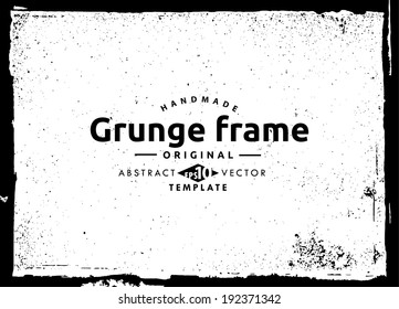 Grunge frame. vector template