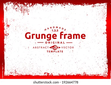 Grunge frame. vector template