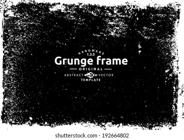 Grunge frame. vector template