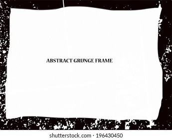 Grunge frame. vector template