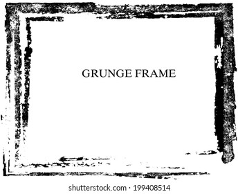 Grunge frame. vector template 