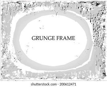 Grunge frame. vector template 