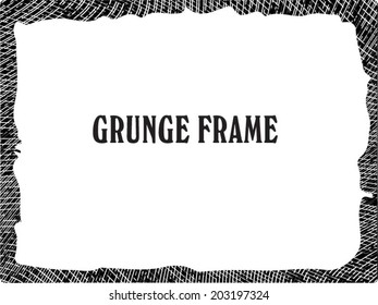 Grunge frame. vector template