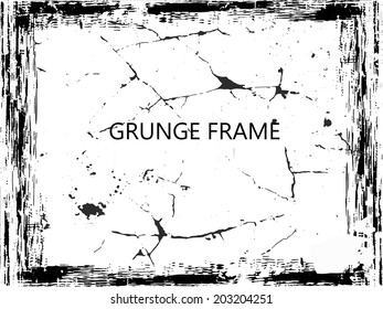 Grunge frame. vector template 