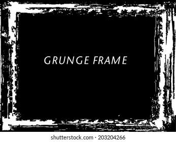 Grunge frame. vector template 