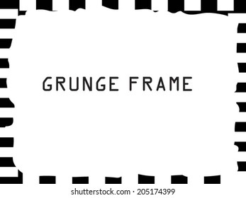 Grunge frame. vector template